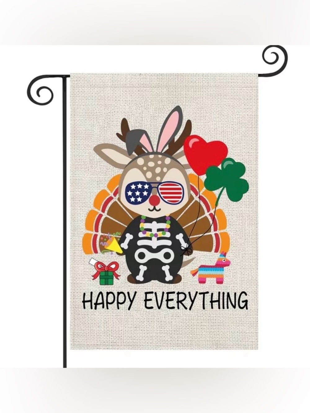 Garden Flag Happy Everything, NEW